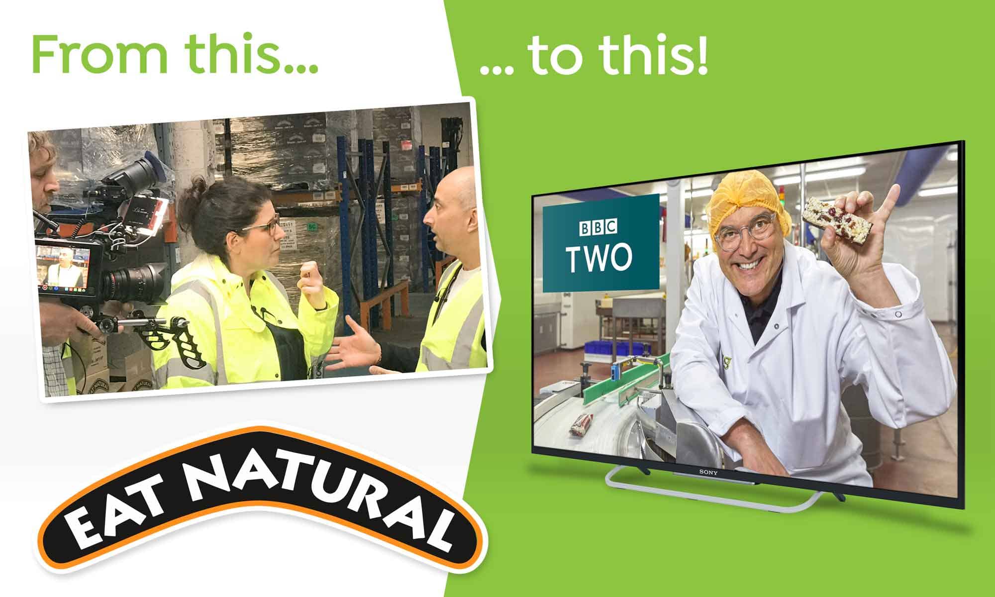 From Media Training with Eat Natural to BBC Inside the Factory with Greg Wallace